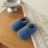Zapatos de algodón para exteriores para niñas, inspirados en la dopamina, con forro polar, cálidos y elegantes, colección otoño/invierno 2026, pantuflas de algodón slip-on lindas y versátiles