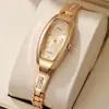 Comércio Exterior Nova Moda Oval Diamante Relógio Feminino Relógio Feminino Relógio Pulseira Relógio Feminino Quartzo Fabricante Atacado