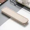 23CM Caja de Almacenamiento Creativa Nórdica de 5 Colores Palillos Estudiantiles Cucharas Cubiertos Caja Portátil Caja de Papelería Caja de Paja para Exteriores Caja de Almuerzo