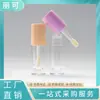 Tubo Redondo para Brillo de Labios, Lipstick Transparente, Brillo de Labios con Cabezal de Pincel Grande, Empaque de Maquillaje, Material de Empaque para Corrector de Varilla Gruesa