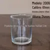 Garrafa de Vidro Transparente para Aromaterapia, Copo de Vidro Espesso para Vela, Suporte de Vela DIY, Enfeite de Copo para Vela, Copo de Vela para Aromaterapia