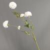 5 claveles lilas de Islandia, crisantemos de tenis de mesa, adornos nórdicos para el hogar, accesorios para vestidos de novia, flores artificiales con foto.
