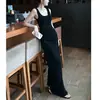 Vestido largo de verano para mujer, estilo francés, hueco, plisado, cuello en U, tirantes finos, puro deseo, ajustado, que realza la figura, con abertura