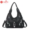 Bolsas Femininas Populares de Comércio Exterior Transfronteiriço Bolsas Europeias e Americanas Bolsas de Ombro Tendência Grande Capacidade Bolsas Transversais Portáteis Venda por Atacado Feminina