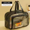 Bolsa de cosméticos portátil de viaje de PU, impermeable, gran capacidad, para guardar cosméticos, ideal para la natación