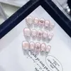 Daiyueda Puro Hecho a Mano Uña Portátil Lazo Lolita Estéreo Mariposa Pintada a Mano Ojo de Gato Parche para Uñas