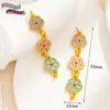 Estilo chino antiguo chapado en cobre dorado oro real 18k pulsera de cadena extendida con gota de aceite cadena de conexión accesorios DIY