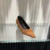 Sapatilhas de Salto Alto Bico Fino para Mulheres 2025 Novos Sapatos Outono Sapatos Femininos Pretos Rasos Salto Baixo Slip-On Sapatos de Trabalho