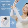 Protetor solar manga de gelo manga de gelo protetor de seda manga de mão fina verão skyride carro elétrico UV-proof luvas de condução