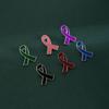 Broche Cinta Rosa negro verde rojo morado azul insignia de cinta roja Suministros promocionales para actividad Guardián