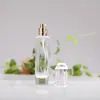 Botella de vidrio de alta calidad para crema de 30 g/50 g, botella gotero de 30 ml, botella de loción de 80 ml, juego de botellas para cosméticos