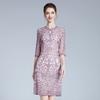 Vestido de Banquete de Boda Elegante para Señora de Mediana Edad Primavera Nuevo Entallado Talla Grande Abuela Suegra Vestido de Madre Venta al por Mayor
