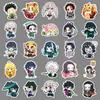 50 Pegatinas de Kimetsu no Yaiba Versión Q Anime Japonés Creativas Impermeables Decorativas Guka Funda para Teléfono Móvil Pegatinas para Cuaderno