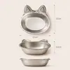 Tigela de aço inoxidável 304 para comida de bebê com desenho, pronta em estoque, para uso doméstico, anti-queda, tigela de urso fofo para jardim de infância, atacado