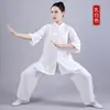 Ropa de Tai Chi de Verano para Mujer Ropa de Práctica de Algodón y Lino Conjunto de Uniforme de Tai Chi Unisex Ropa Fina de Artes Marciales de Lino y Algodón