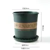 Vaso de Plástico Espessado com Controle de Raízes de Galão para Varanda Rabanete Verde Plantas em Vasos Morango Rosa Plantas Verdes Suculentas Tamanho Grande Vaso de Flores Doméstico
