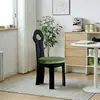 Silla con Llave de Sirena Estilo Francés, Silla de Comedor de Madera Maciza, Nueva Silla de Lujo para Uso Doméstico, Silla con Respaldo de Diseñador, Mesa y Sillas de Comedor Vintage
