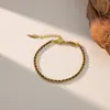 Pulsera Más Vendida 1Qiyun Joyería Moda Europea y Americana Pulsera de Acero de Titanio Lujo Ligero Estilo Nicho Accesorio de Alta Gama