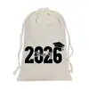 Bolsas de Tecido com Cordão Mais Vendidas Transfronteiriças para a Temporada de Formatura de 2026, Sacolas de Algodão para Festa de Formatura