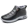 Nuevos Zapatos de Algodón para Mujer Otoño/Invierno 2026, Zapatos Casuales para Mamá, Zapatos Calentitos sin Cordones para Personas Mayores, Botas de Nieve Forradas de Lana y Engrosadas