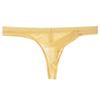 Junye homens cueca ultra-fino malha transparente nariz de elefante fio dental sexy respirável separação de balas homens calças T shorts