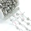 Chaveiro de corrente de contas de alta qualidade corrente de sino de vento lagarta coração borboleta corrente de cristal acessórios DIY corrente de franja