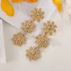 Aretes de Margarita de Rafia Transfronterizos, Aretes Florales Dulces y Delicados Tejidos a Mano, Aretes Estilo Vacaciones en la Playa