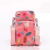 Bolsa para Teléfono Móvil de Tela Floral para Ancianos Bolso de Mujer Mini Bolso Pequeño Tela Bolso Bandolera Muñequera para Teléfono Móvil Monedero de Cuello