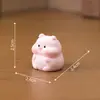 Cerdito regordete luminoso, casa de muñecas, decoraciones DIY, bolsa ciega, accesorios colgantes, micro paisaje de escritorio, adornos pequeños.