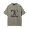 Camiseta Unisex Informal Básica de Manga Corta con Estampado de Letras, Estilo Trendy de Marca Transfronteriza
