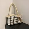 Bolso grande de lona vintage para mujer, bolso de hombro portátil, bolso de mano, novedad de 2024