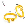 Anillo con un Apellido Aleatorio de los Cien Apellidos Familiares, Enviado con un Apellido Aleatorio, Diseño de Nicho, Moderno, Sencillo, Alto Valor Estético, Anillo Ajustable con Diseño de Moneda de Cobre