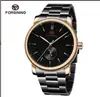 Nuevo Modelo Forsining Estilo Europeo y Americano Moda Masculina Casual Hueco Movimiento Mecánico Reloj Mecánico Automático