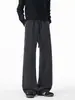 Outono de 2026 Novo Estilo Sombra Zero Parede Junta de Bambu Veludo Corte Inclinado Calça de Perna Reta M-5XL HK261188-P32