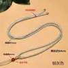 Cuerda para Colgar Colgante de Jade en el Cuello Longitud Ajustable Nudo de Seda Dorada Cuentas de Ágata Roja Cordón Tejido a Mano DIY Venta al por Mayor