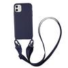 Capa de Silicone Líquido em Estoque com Alça de Cordão para iPhones Apple 14 Pro, 16 e 15, Estilo Transversal, Direto do Fabricante