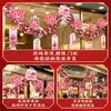 Decoraciones del Día de San Valentín Chino, decoraciones temáticas para eventos festivos de tienda, guirnaldas, cintas, adornos colgantes, accesorios para la disposición de escenas