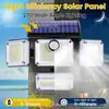 Luz de Pared Solar Impermeable para Exteriores con Inducción de Cuerpo Humano, 333LED, Luz de Calle para Paisajismo de Jardín y Villa, Luz de Garaje, Luz de Emergencia