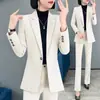 Jaqueta de Terno Formal Profissional de Moda de Alta Qualidade para Mulheres 2026 Novo Conjunto de Duas Peças Casual de Terno e Calça Outono e Inverno