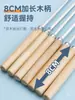 Brochetas para barbacoa de acero inoxidable 304 con mango de madera, brochetas redondas, brochetas de cordero, brochetas de hierro, herramientas, brochetas planas para el hogar