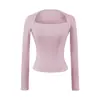 Bt953-25 Otoño Nuevo Pura Deseo Sexy Escote Expuesto Ajustado Falso Dos Piezas Camiseta Base Camiseta Estilo Europeo y Americano Chica Hot