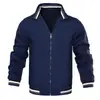 Jaqueta nova mais vendida internacionalmente para homens na primavera e no outono, moletom casual masculino com zíper e gola alta, jaqueta de beisebol masculina
