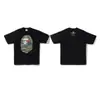 Marca da Moda Cabeça de Macaco Camuflada Transfronteiriça Manga Curta 230g Peso Pesado Comércio Exterior Atacado Unissex Dropshipping Camiseta Tubarão