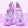 Zapatos de Práctica de Fresa Lindos Rosa Zapatos de Baile para Niños Zapatos de Baile de Satén Zapatos de Ballet para Niñas 8137