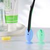 Nuevo Soporte de Silicona para Cepillo de Dientes, Mesa de Lavabo, Succión Sin Costuras, Estante de Almacenamiento para Cepillos de Dientes, Impermeable, Soporte para Cepillos de Dientes sin Perforaciones