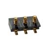 [HOF] conector de batería de metralla 3 pines presión positiva espaciado 3.6H 2.54 dedo de parche dorado dorado chapado LCP