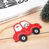 Colgante de madera para puerta de casa, colgante de Papá Noel para coche, decoración para árbol de Navidad, regalo transfronterizo