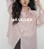 Camisa de Proteção Solar Havegan/Linho Tencel para Mulheres, Estilo para o Trabalho, Nova Coleção Primavera 2026, Manga Longa, Design Solto