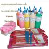 Boneca de gesso, tinta acrílica, pintura de arte infantil, grafite, proteção ambiental, segurança, papel diy feito à mão, tinta pintada à mão