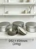 Caja de Aluminio Plateada Caja Dispensadora de Ungüento Crema de Nieve Cosméticos Almacenamiento Sellado de Metal Caja Redonda Pequeña